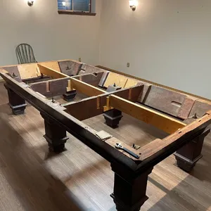 dismantled pool table