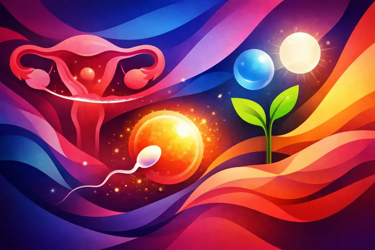 Healthy and Fecund Uterine Lining Accepting a Fertilized Egg
