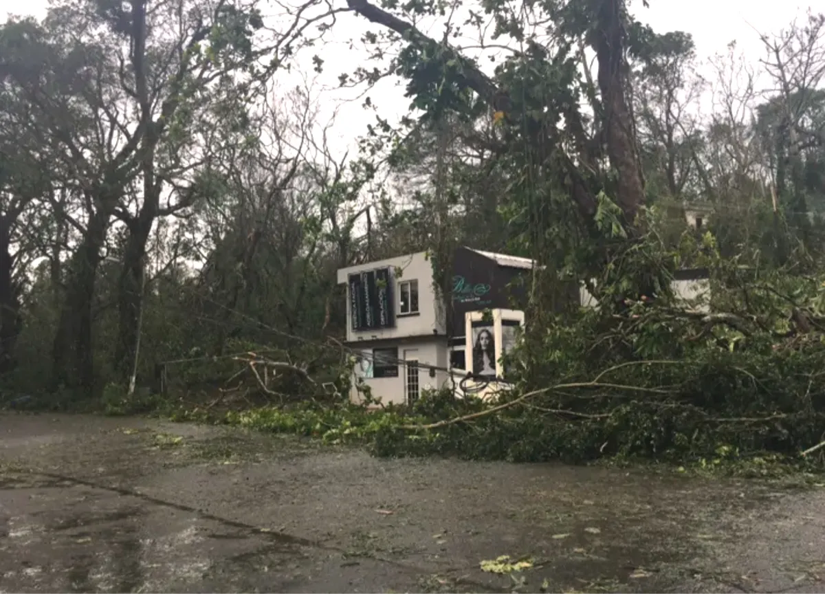 Wanda Lambert salon in Puerto Rico destroyed by Hurricane Maria in September 2017