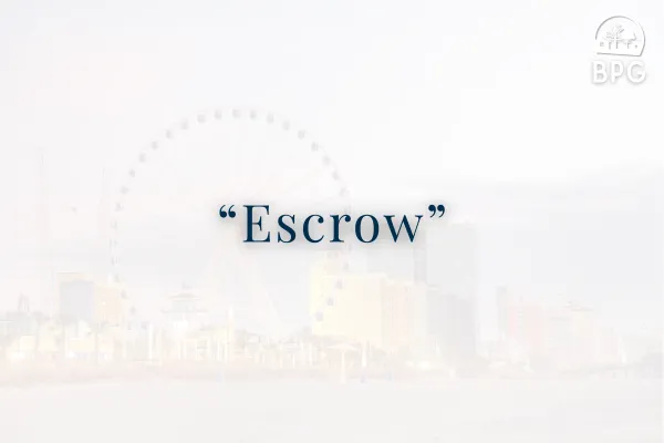 Escrow When Selling