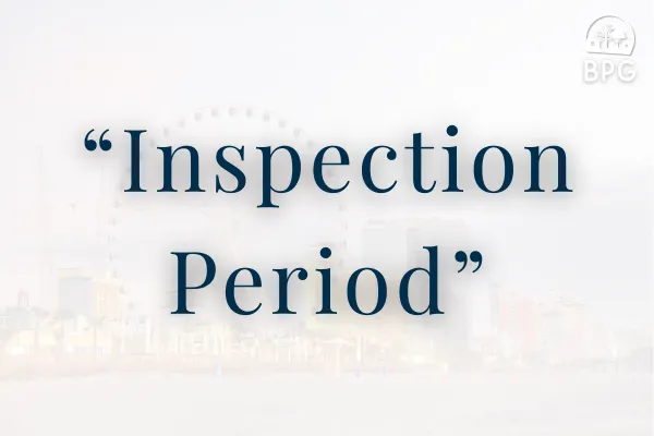 Inspection Period for Sellers