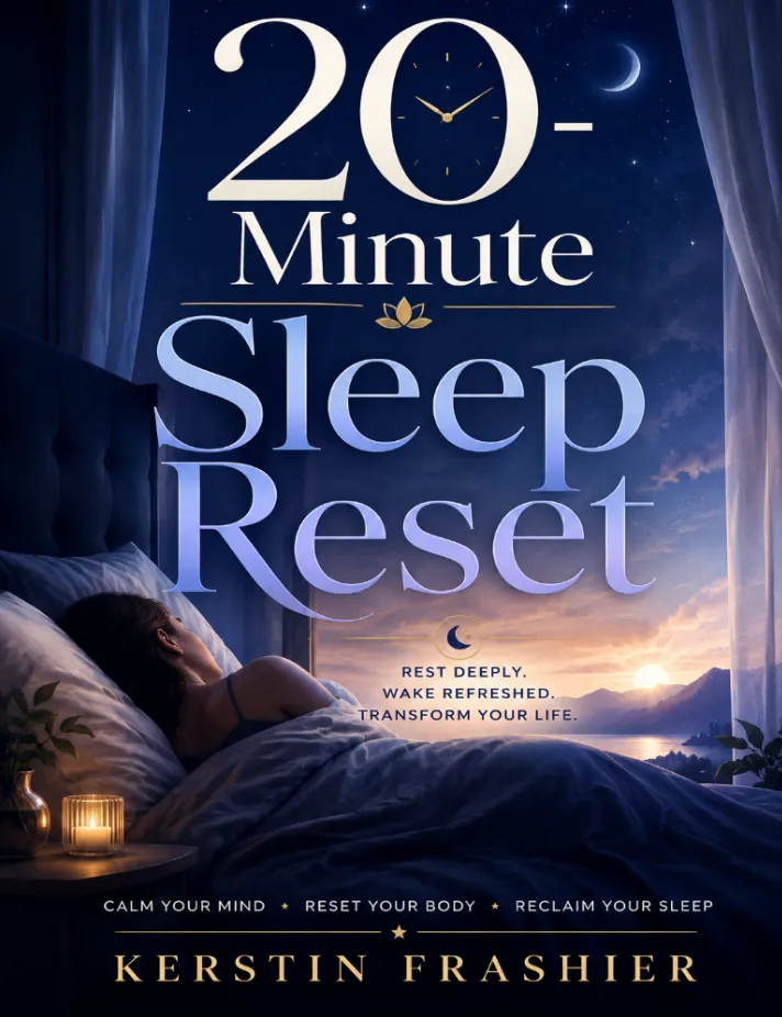 20-Minute Sleep Reset bedtime routine guide by Kerstin Frashier