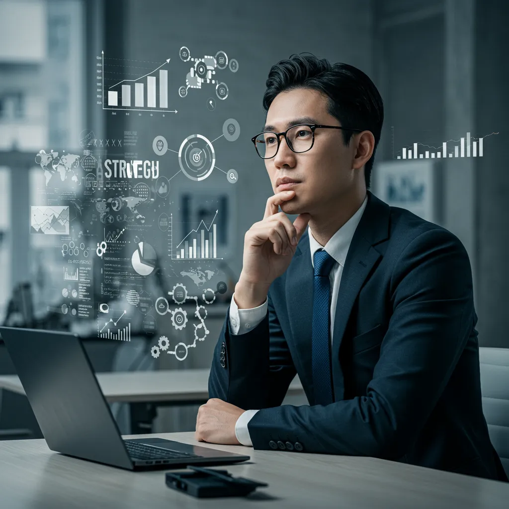 business growth strategy icon