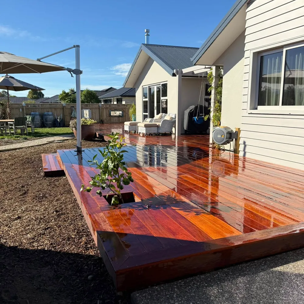 timber deck installation in Nelson by MK Contracting