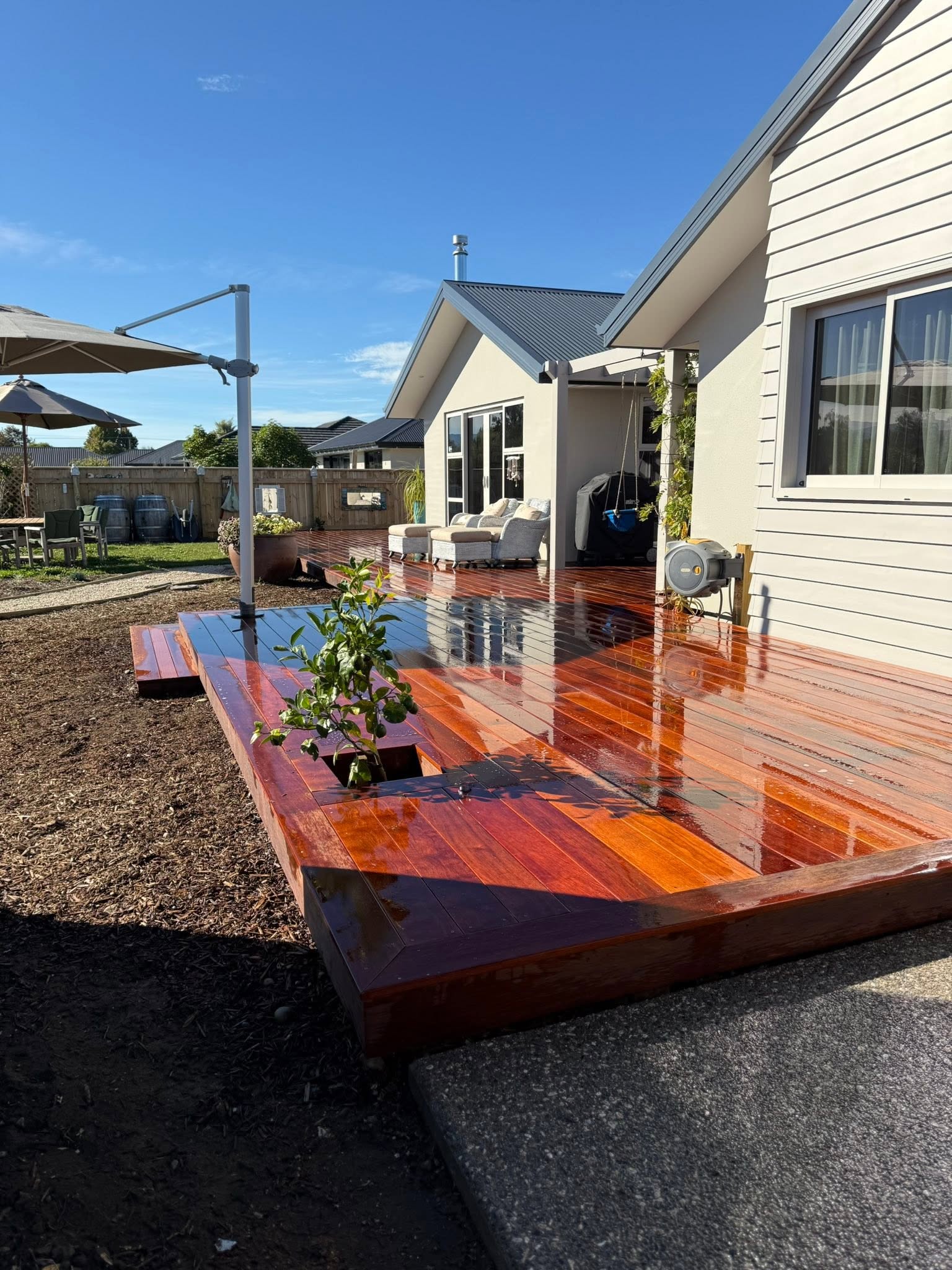 timber deck installation in Nelson by MK Contracting