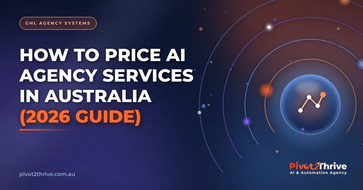 AI agency pricing Australia 2026 guide - setup fees, retainers and outcome-based models