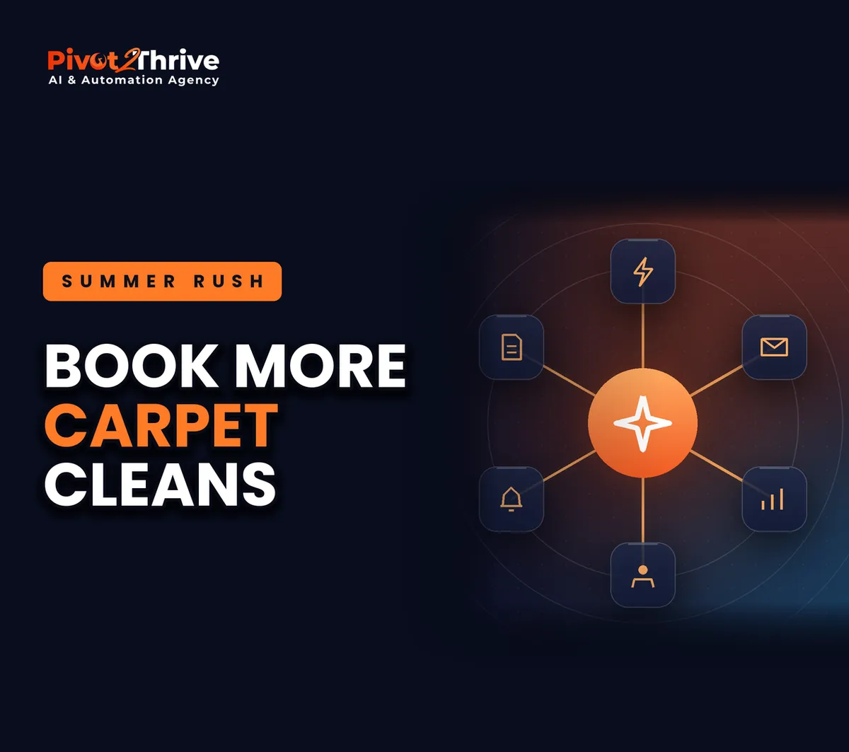 AI for carpet cleaners in Australia cover: book more carpet cleans in the summer rush