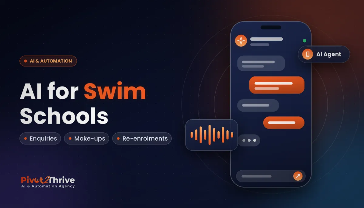 AI for swim schools in Australia - AI agent handling enquiries, make-up lessons and re-enrolments