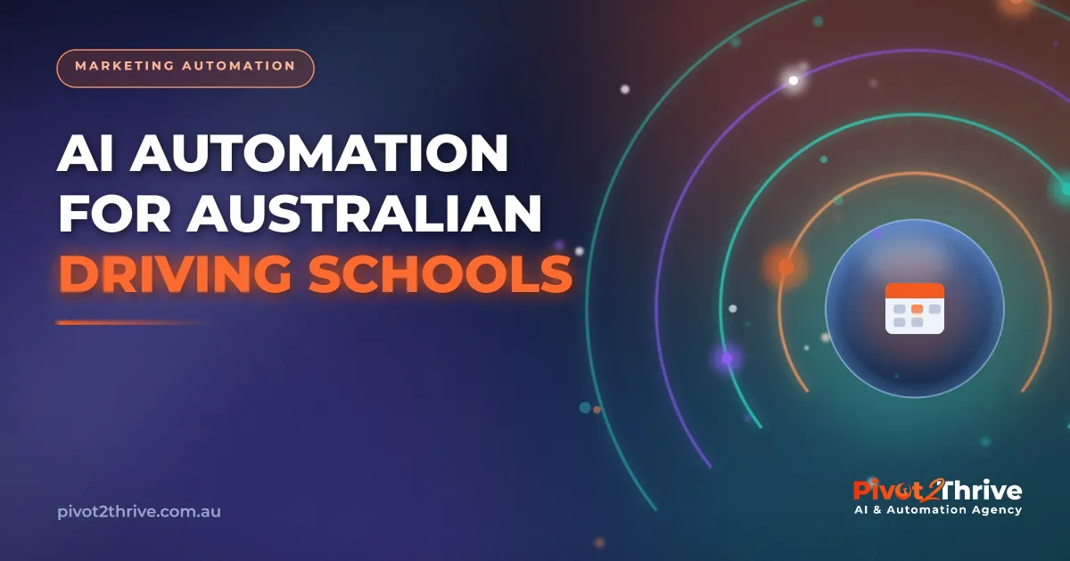 AI automation managing lesson bookings for an Australian driving school