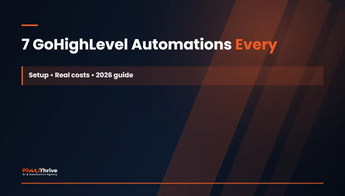 GoHighLevel automations for agencies
