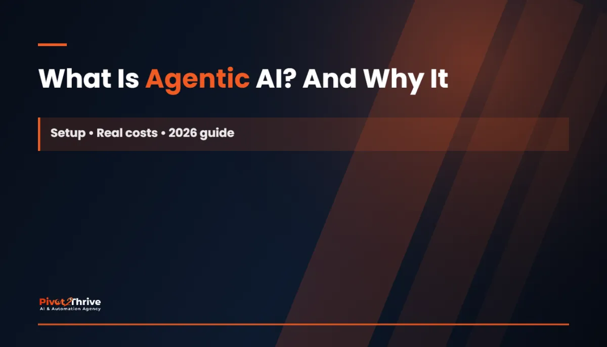 what is agentic ai — Pivot 2 Thrive