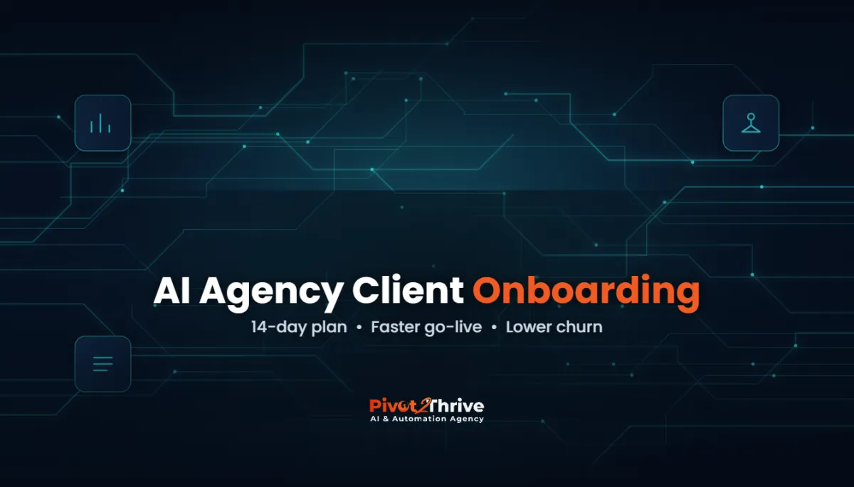 AI agency client onboarding checklist cover for Australian AI and automation agencies
