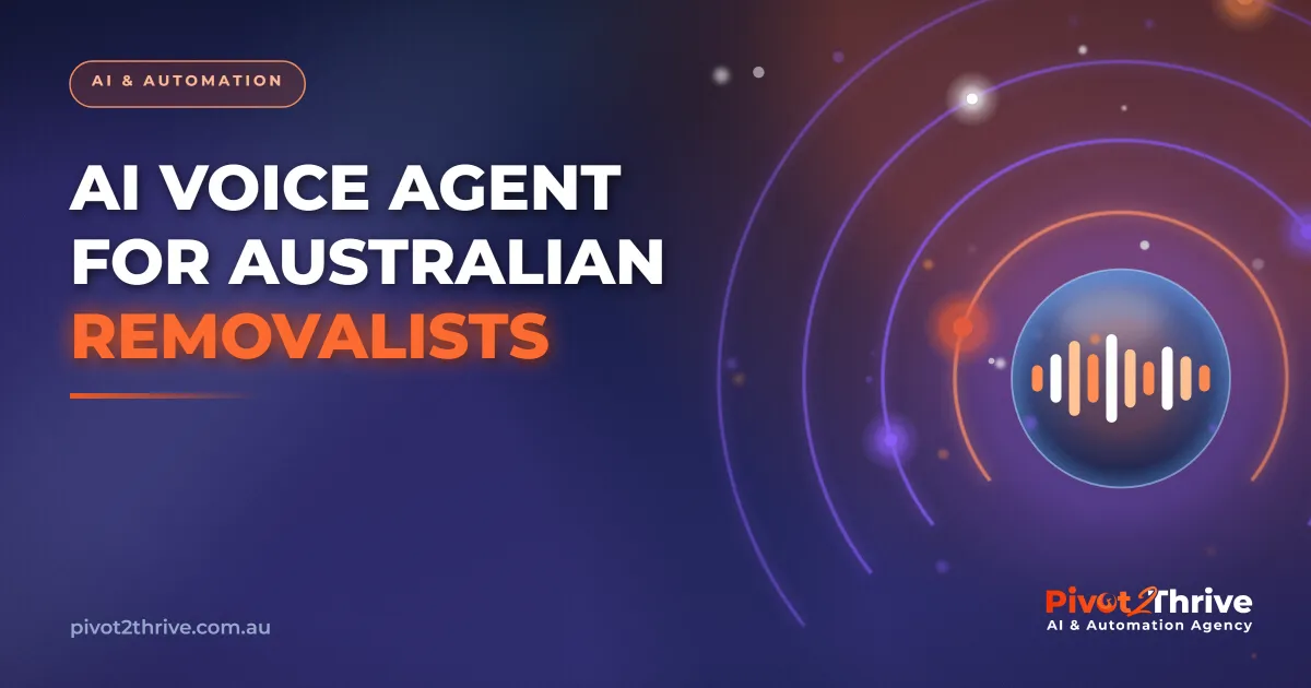 AI voice agent for Australian removalists answering quote calls 2026