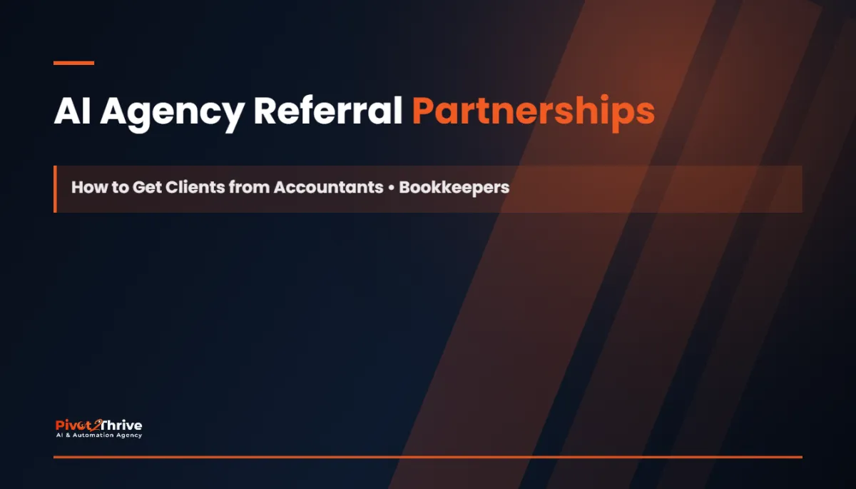 AI agency referral partnerships with accountants, bookkeepers and web designers in Australia