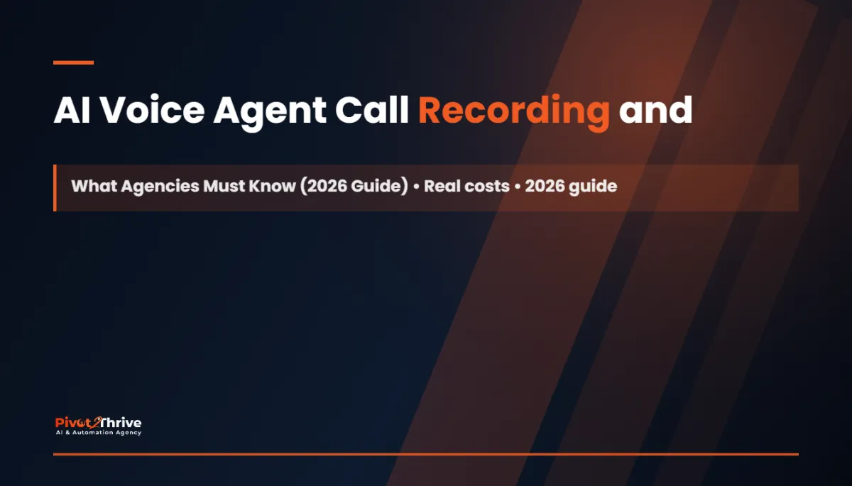 AI voice agent call recording and consent laws in Australia compliance guide for agencies
