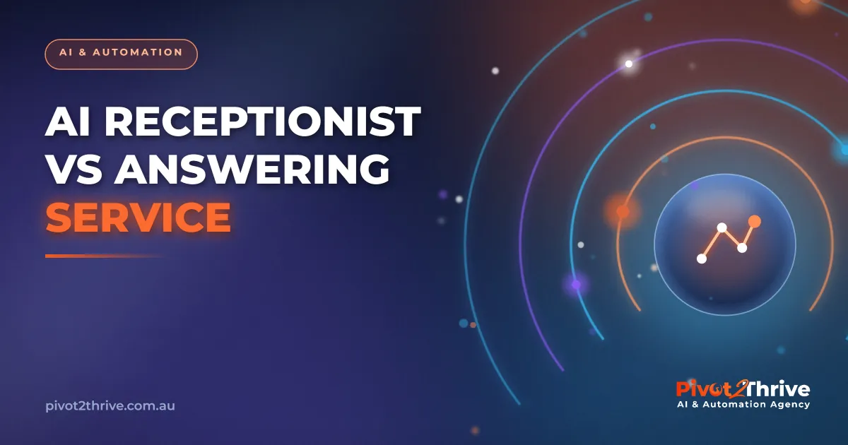 AI receptionist compared with a human answering service for Australian business