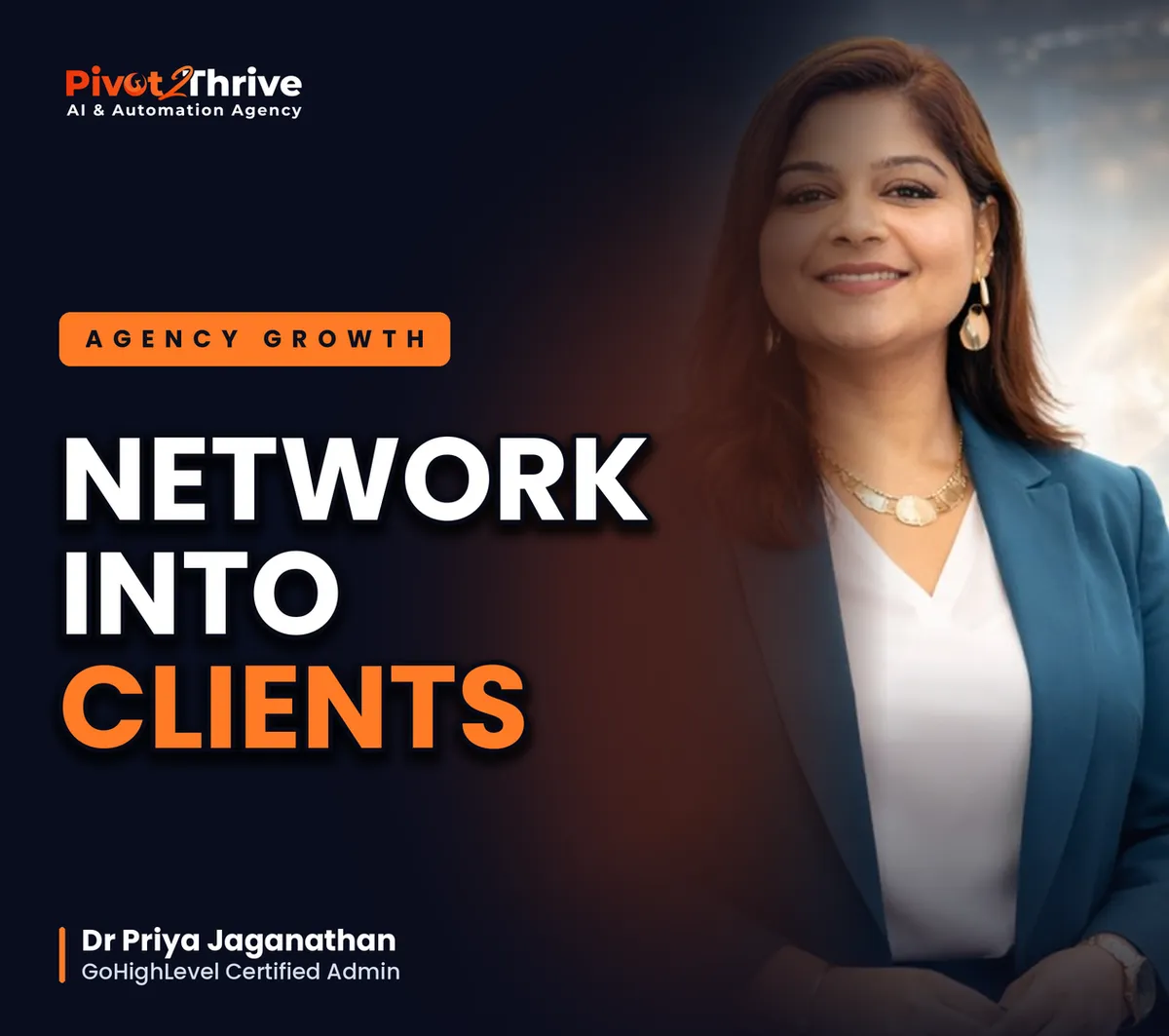 AI agency networking guide for Australia - Dr Priya Jaganathan on turning BNI, chamber and expo events into clients