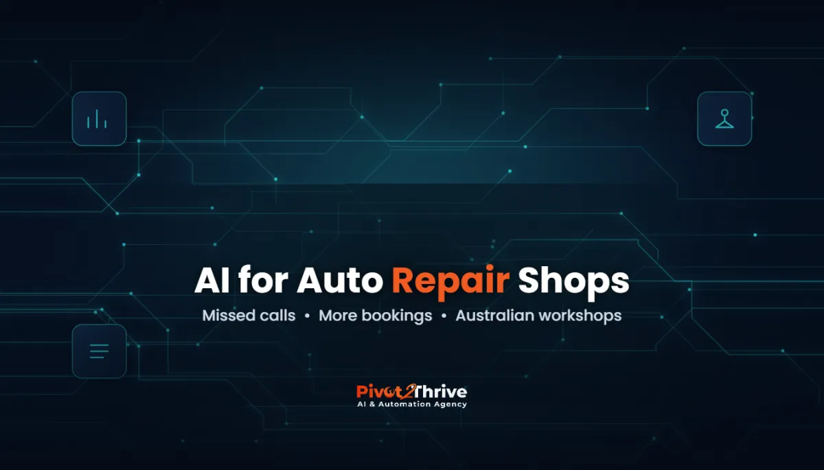 AI for auto repair shops in Australia answering workshop calls and booking jobs