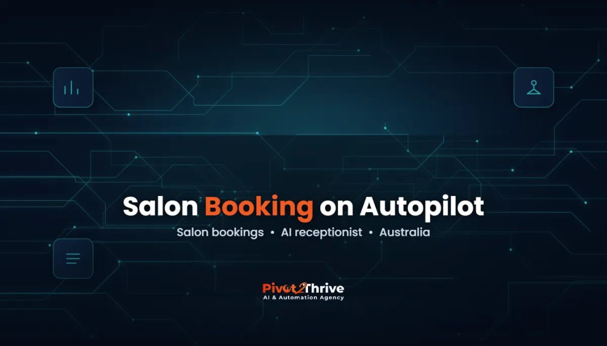 AI booking system for hair salons in Australia guide cover for Pivot 2 Thrive