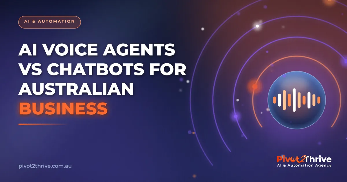 AI voice agent compared with AI chatbot for Australian business