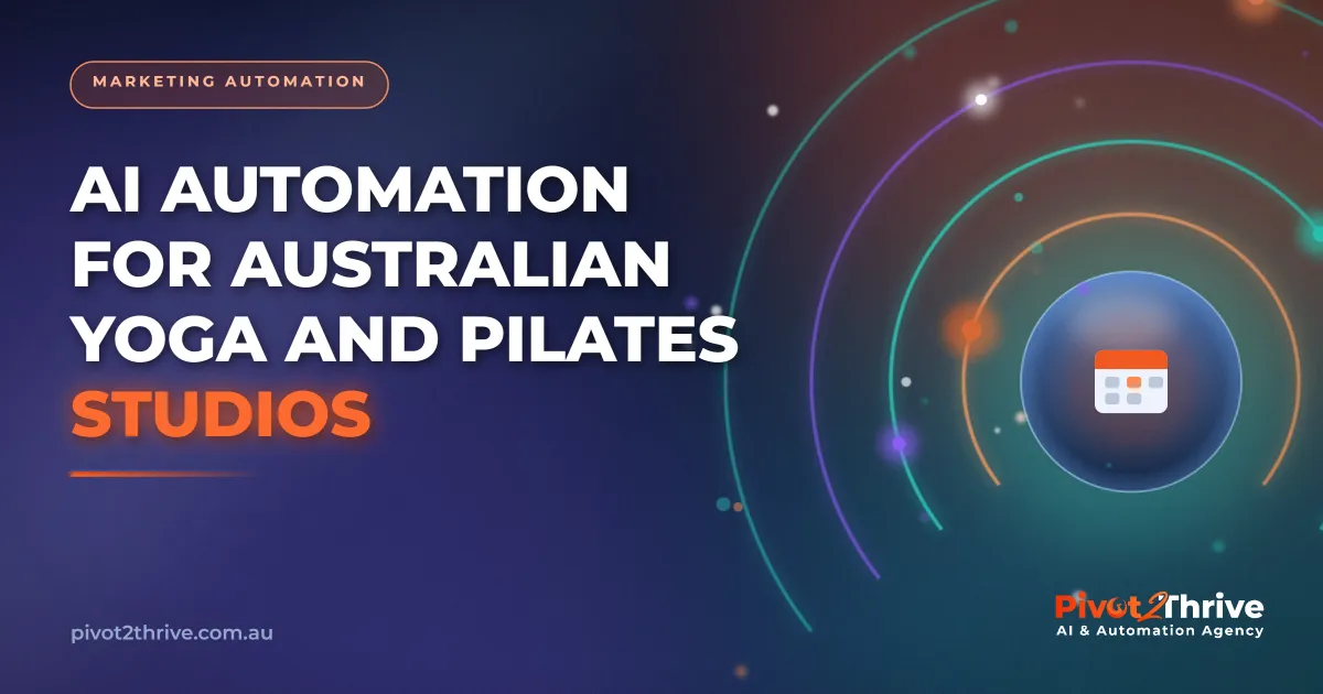 AI automation managing class bookings for an Australian yoga and pilates studio
