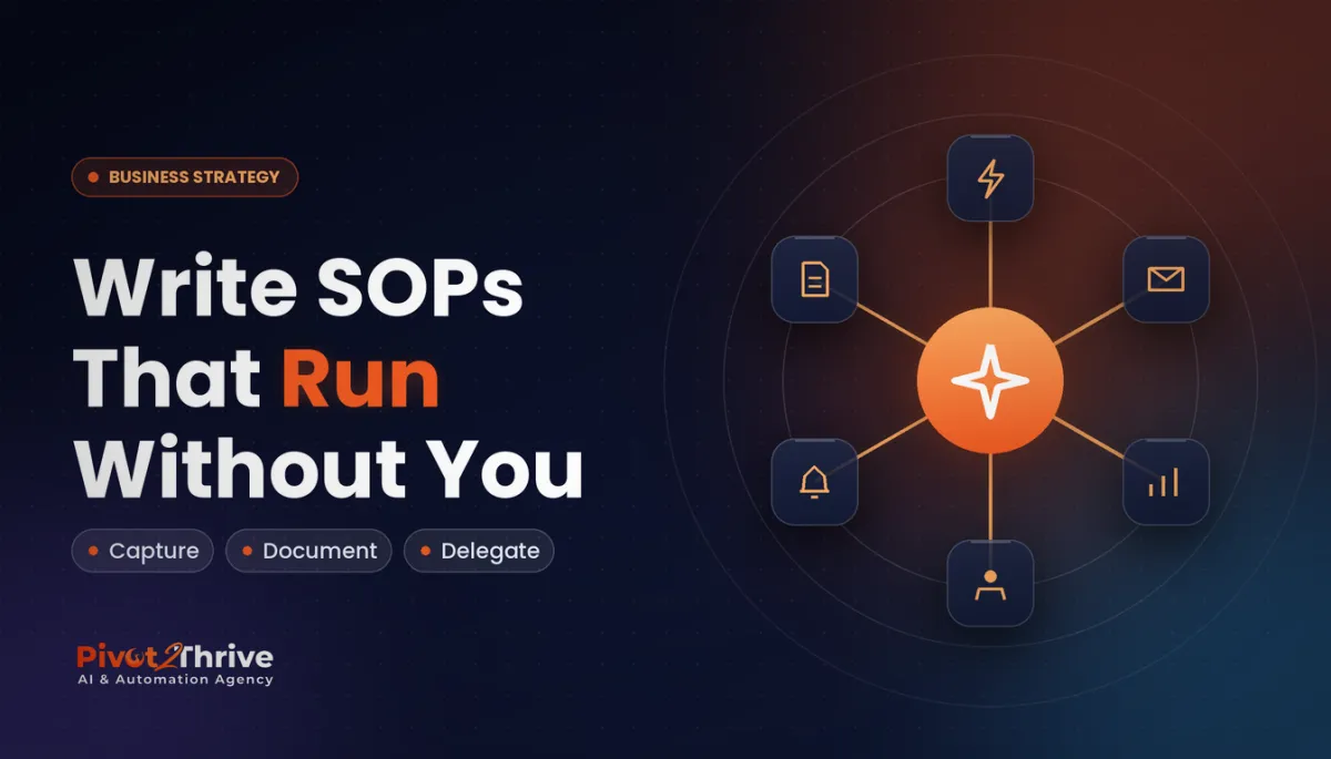 AI agency SOPs guide - write SOPs that run without you: capture, document, delegate