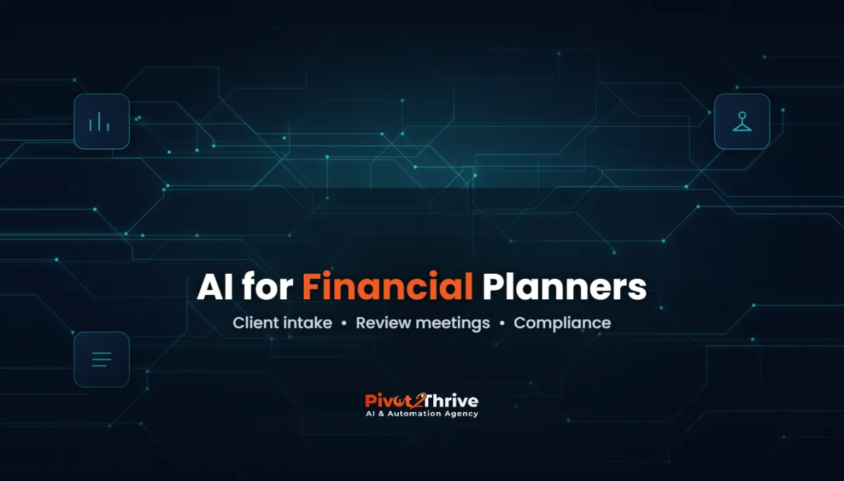 AI automation for financial planners in Australia handling client intake and review meetings
