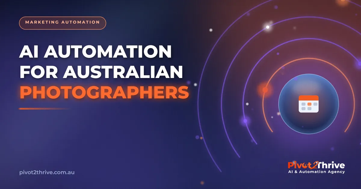 AI automation managing bookings and enquiries for an Australian photographer
