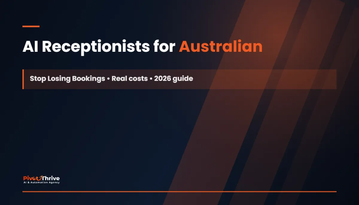 AI receptionist for beauty salons and spas in Australia — Pivot2Thrive