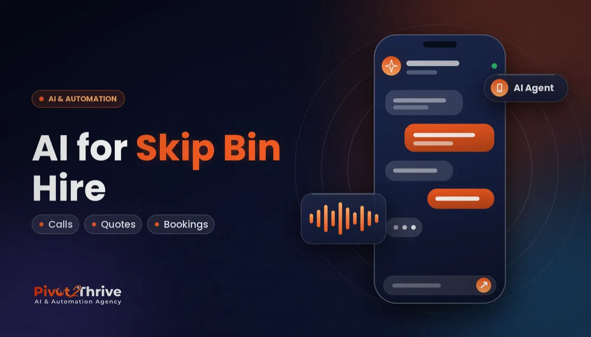 AI for skip bin hire businesses in Australia - AI agent answering calls, quotes and bookings