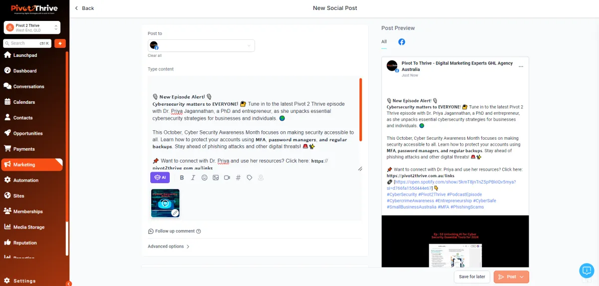 A social media app displaying a new social post feature with user-friendly interface and vibrant design.