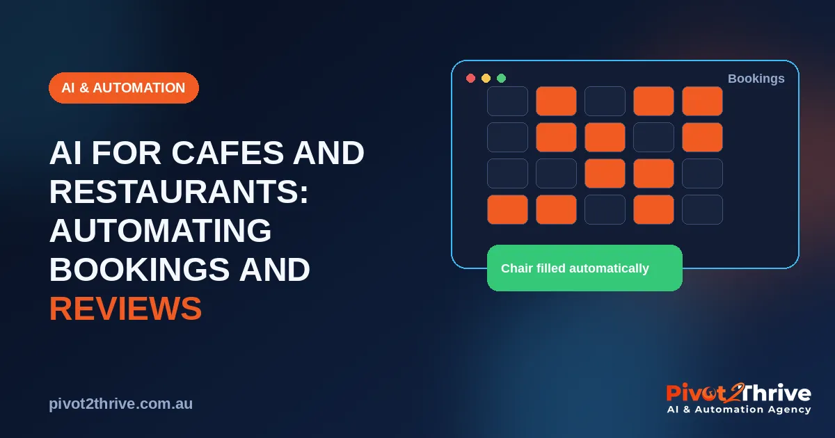 AI for cafes and restaurants automating bookings and reviews for an Australian venue