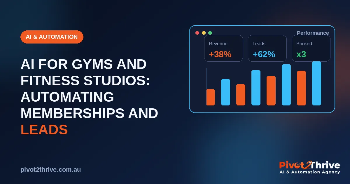 AI for gyms and fitness studios automating memberships and lead follow-up for Australian gyms