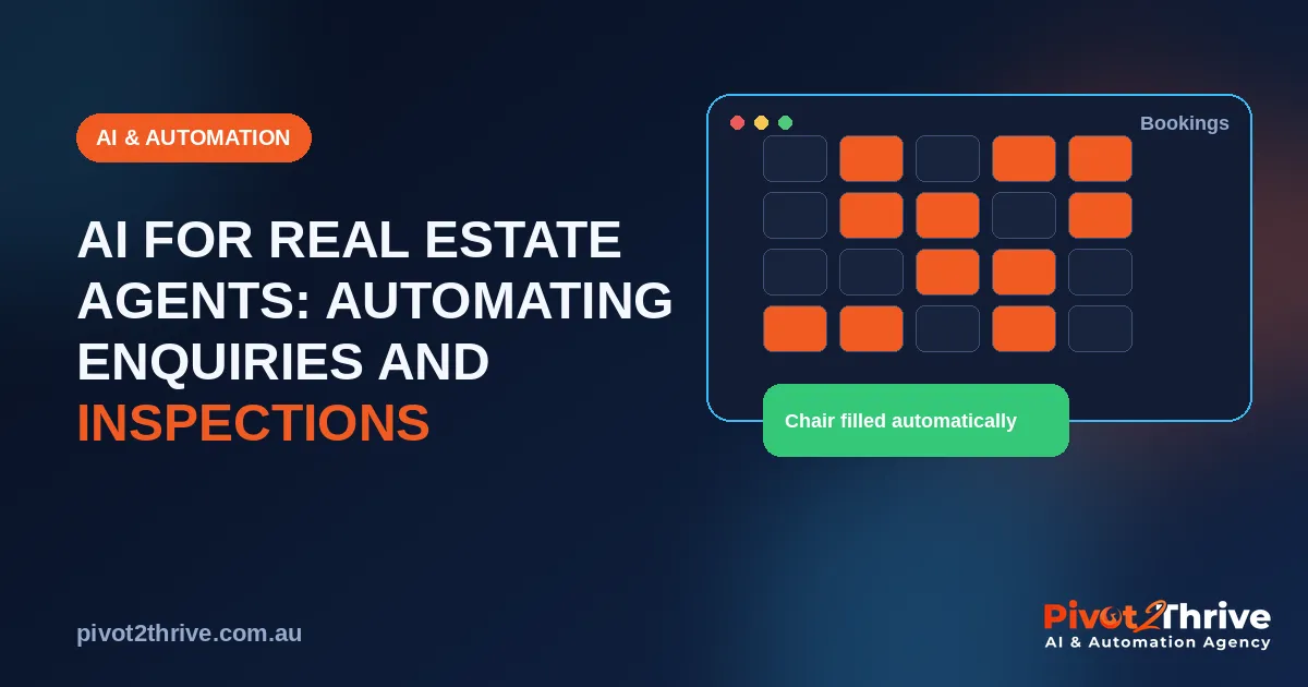 AI for real estate agents automating buyer enquiries and inspection bookings in Australia