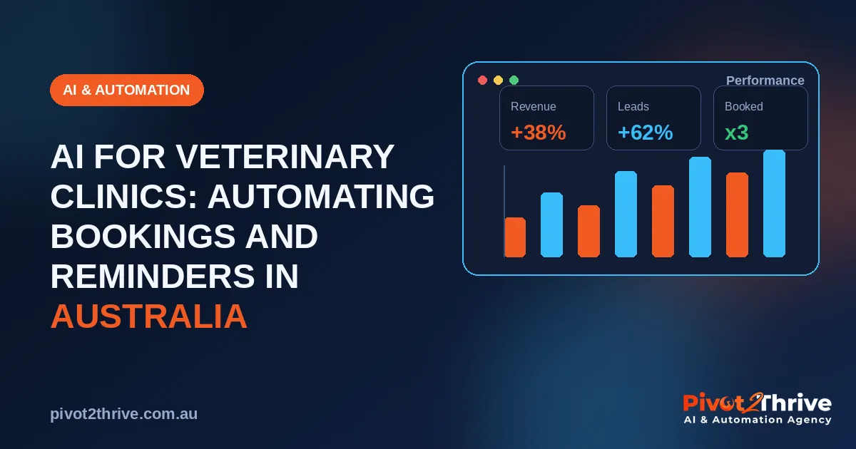 AI for veterinary clinics automating bookings and reminders for Australian vet practices