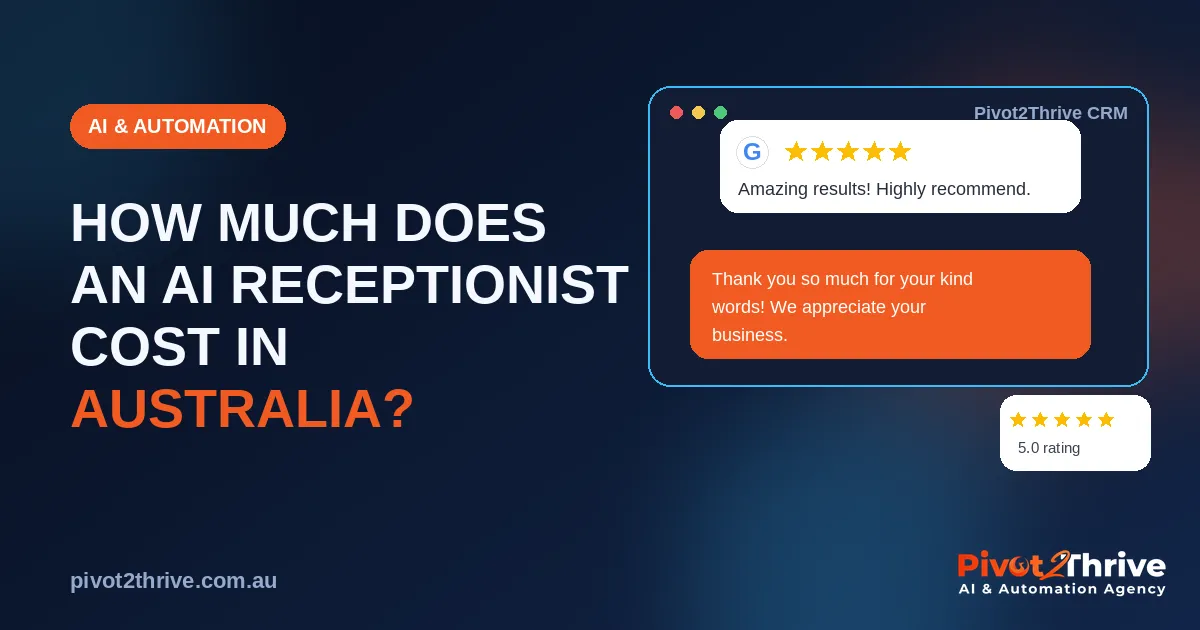 AI receptionist cost breakdown for Australian small businesses