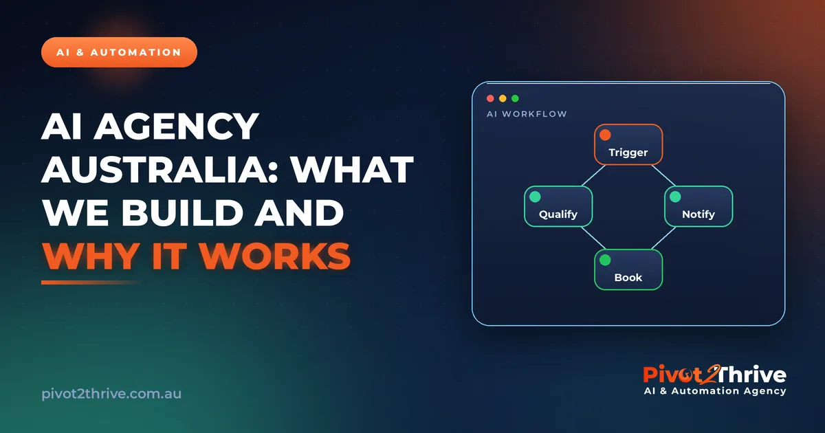 AI Agency Australia: What We Build and Why It Works | Pivot2Thrive