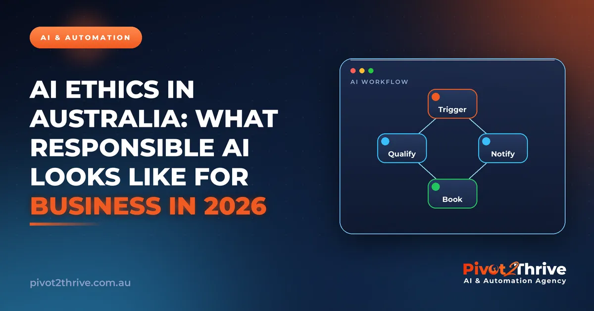 AI Ethics in Australia: What Responsible AI Looks Like for Business in 2026 | Pivot2Thrive AI & Automation