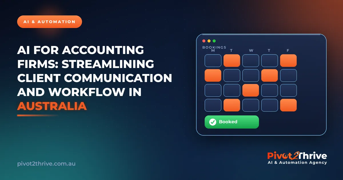 AI for Accounting Firms: Streamlining Client Communication and Workflow in Australia | Pivot2Thrive AI & Automation