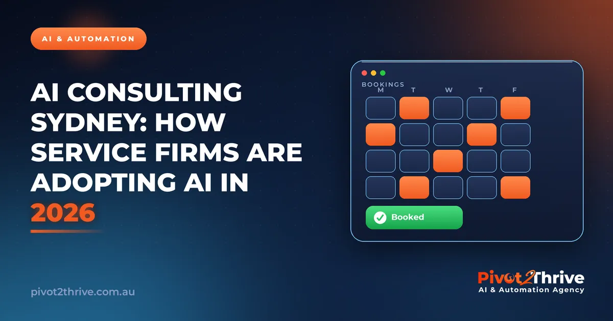 AI Consulting Sydney: How Service Firms Are Adopting AI in 2026 | Pivot2Thrive AI & Automation