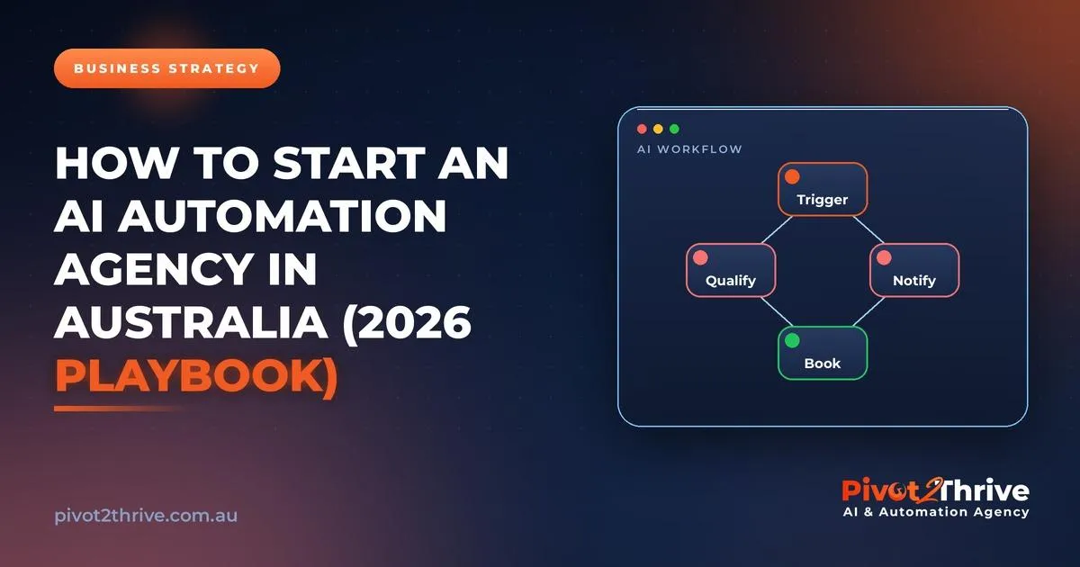 How to Start an AI Automation Agency in Australia (2026 Playbook)