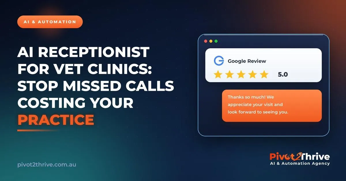 AI Receptionist for Vet Clinics: Stop Missed Calls Costing Your Practice