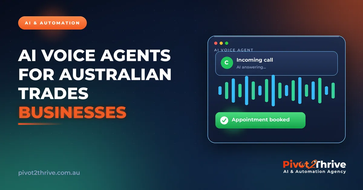 AI Voice Agents for Australian Trades Businesses: Book Jobs While You're On the Tools