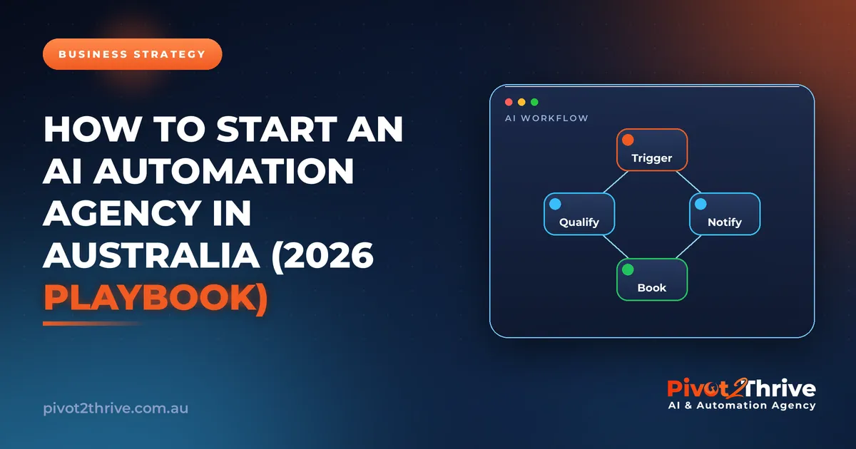 How to Start an AI Automation Agency in Australia (2026 Playbook)