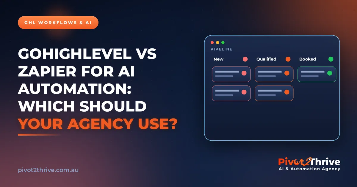 GoHighLevel vs Zapier for AI Automation: Which Should Your Agency Use?