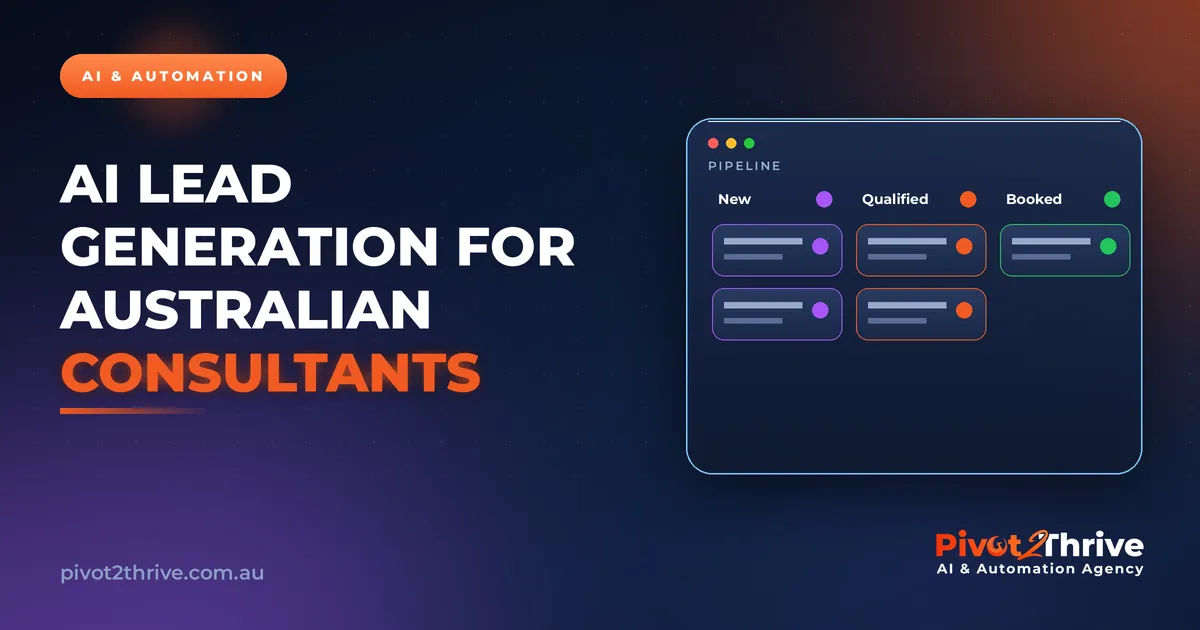 AI Lead Generation for Australian Consultants: The 2026 Playbook