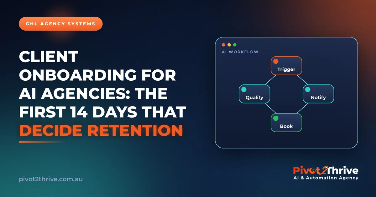 Client Onboarding for AI Agencies: The First 14 Days That Decide Retention