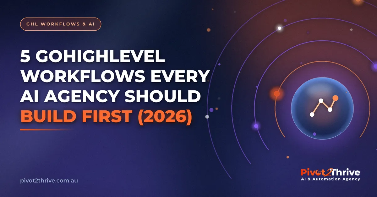 5 GoHighLevel Workflows Every AI Agency Should Build First (2026)
