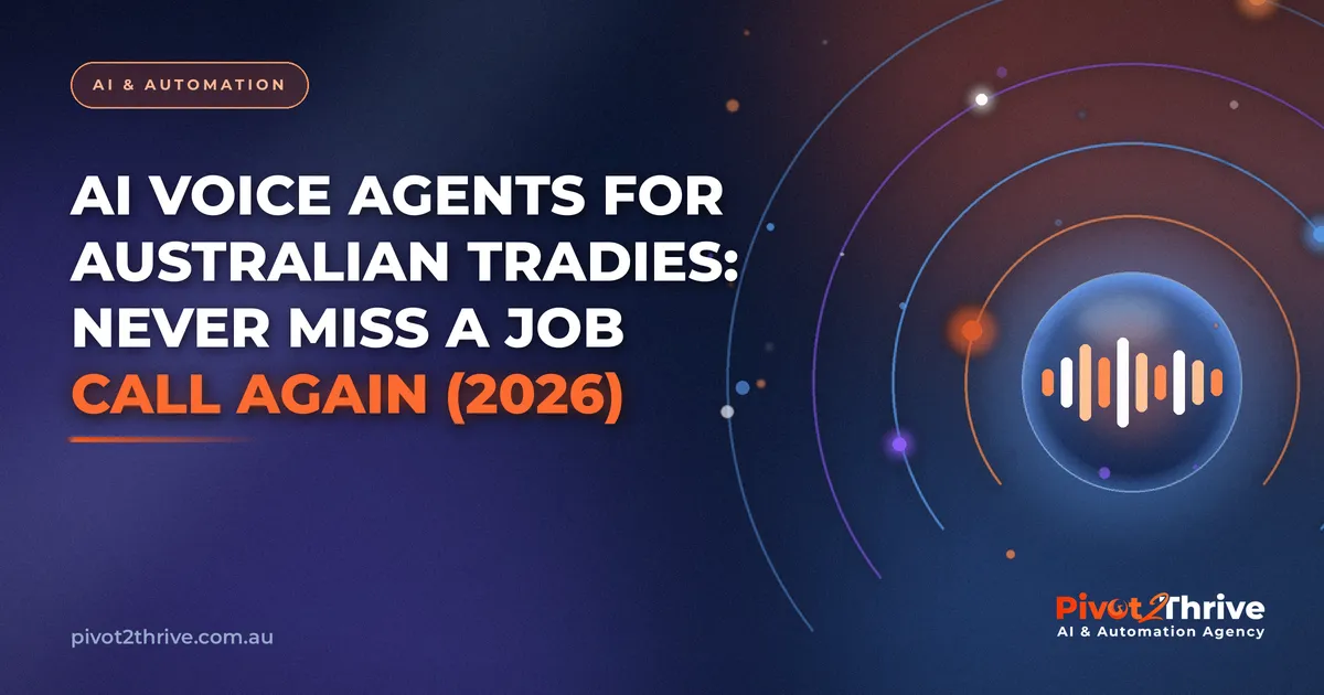 AI voice agents for Australian tradies answering job calls 24/7