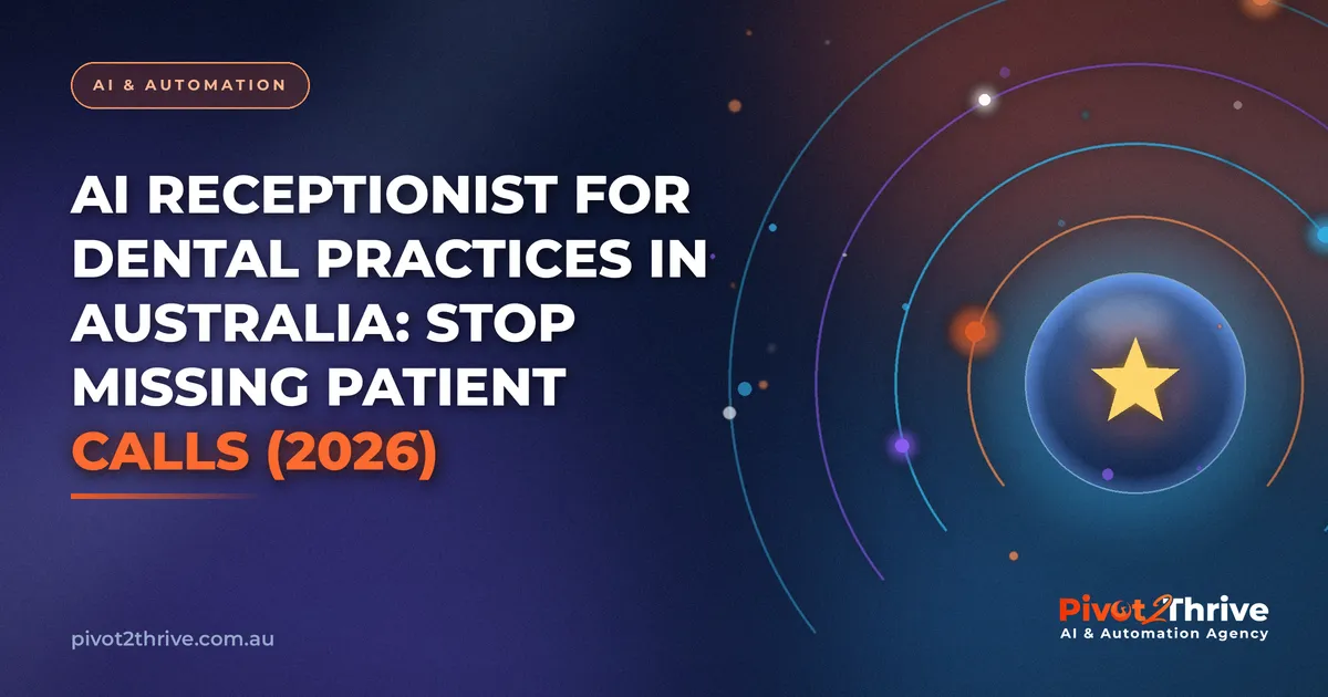 AI receptionist for dental practices in Australia answering patient calls around the clock